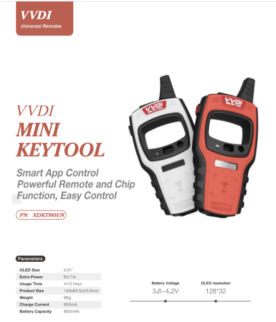 Programador chave remoto da mini ferramenta chave de Xhorse VVDI