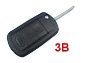 Land Rover Remote Key Blanks, 3 Button Plastic Car Key Shell For Land Rover