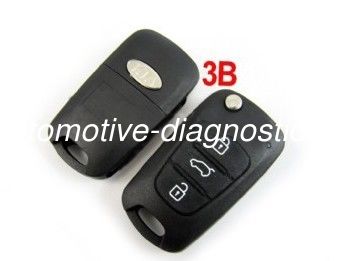 Kia Chi Running Modified Flip Remote Key Shell, 3 Button Car Key Blanks for Kia