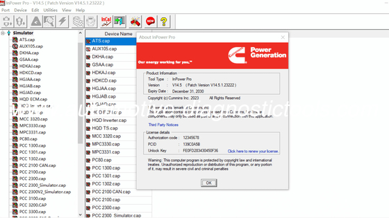 Bom preço. Cummins lnPower Pro V14.5.1 + INCAL 2024 on-line
