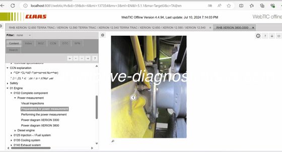 Bom preço. 2025/3 CLAAS WEBTIC OFFLINE Manuais de reparação e informações de serviço on-line