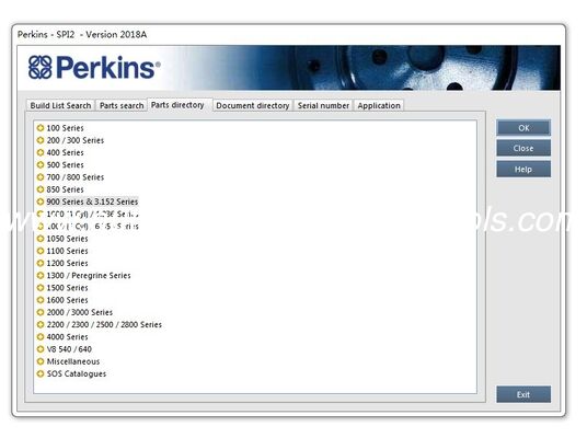Bom preço. Perkins SPI2 2018A Perkins Serviço de Software e Peças Catálogo on-line