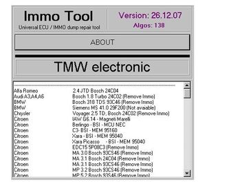 Bom preço. FERRAMENTA V26.12.2007 de IMMO, software diagnóstico automotivo para reparar ECU, Immobilisers on-line
