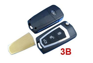 Bom preço. Kia Carens novo alterou o botão remoto das placas 3 do caso chave/chave com metal da bateria on-line