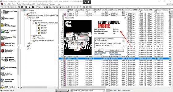 Bom preço. O mais recente CUMMINS INSITE V9.0.0 PRO 2024.04 Serviço eletrónico Cummins Truck Diagnostic Software on-line