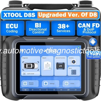 Bom preço. 2025 XTOOL D8S Suporte de ferramenta de digitalização de diagnóstico CAN FD & DoIP, codificação ECU, topologia, programação de chaves on-line