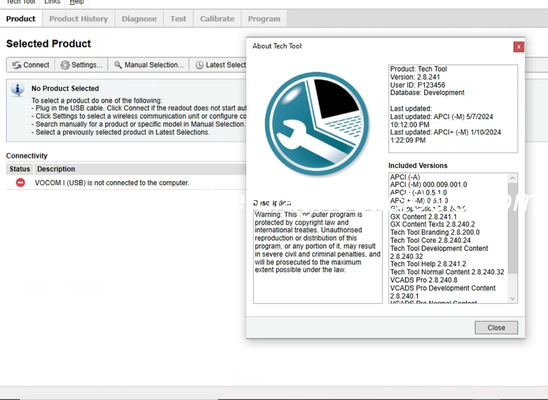 Bom preço. 2025 para o Volvo Premium Tech Tool PTT2.8.241 Software+ACPI+Devtool para VOCOM/VOCOM II on-line