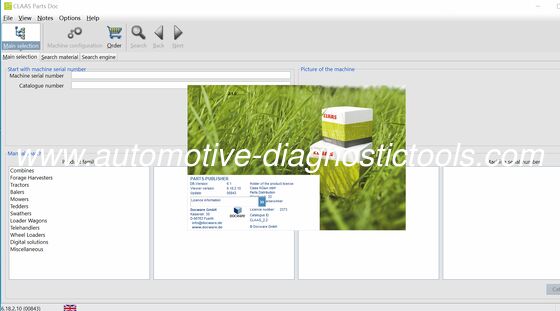 Bom preço. [CLAAS CPC] CLAAS Parte Doc 786 CPC Catálogo de peças sobressalentes on-line