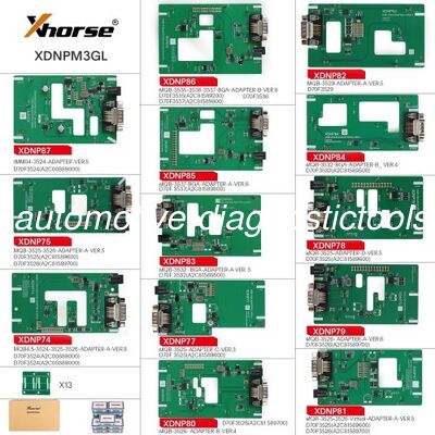 Bom preço. 2026 Xhorse MQB48 Sem Desmontagem Sem Soldadura 13 Adaptadores Completo XDNPM3GL Trabalhar com Multi-Prog, VVDI Prog, Key Tool Plus on-line