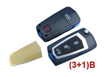 Bom preço. 3+1 botão KIA Shell chave remoto alterado Cerato, placas remotas feitas sob encomenda da chave do carro on-line